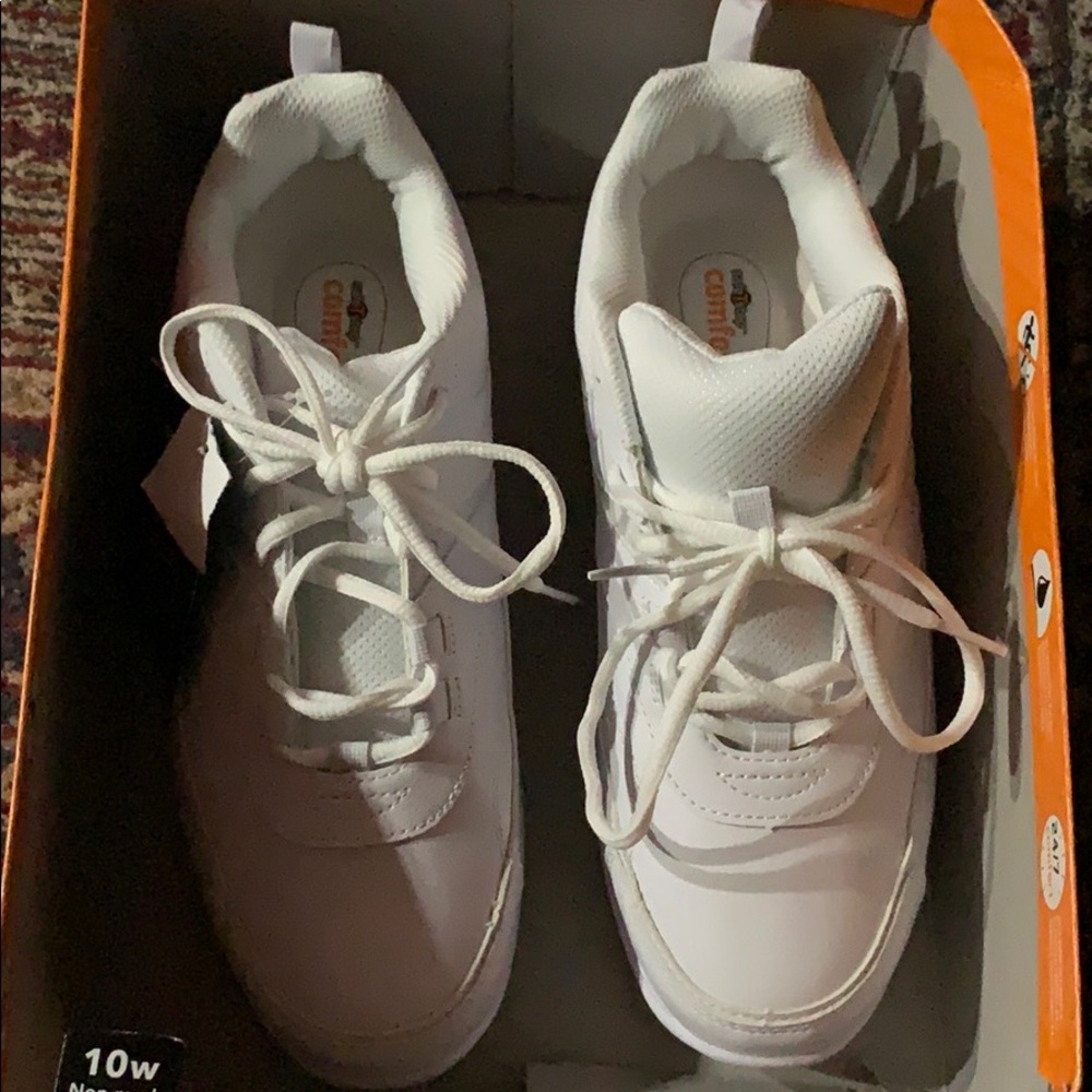 Safe T Step Shoes Women’s White 10W WW ATHENA